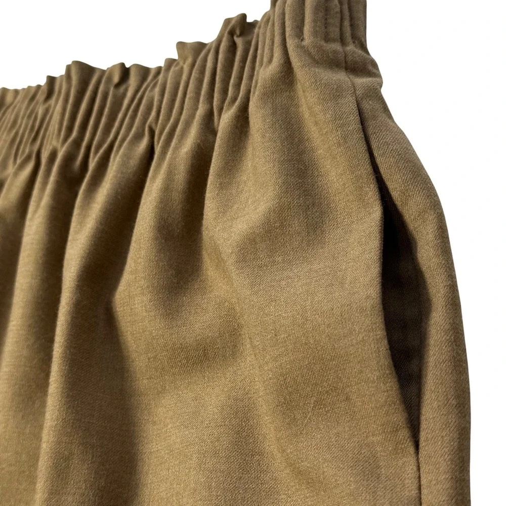 J.Crew Wool-Blend Gathered Waist‎ Mini Skirt Camel Womens 0